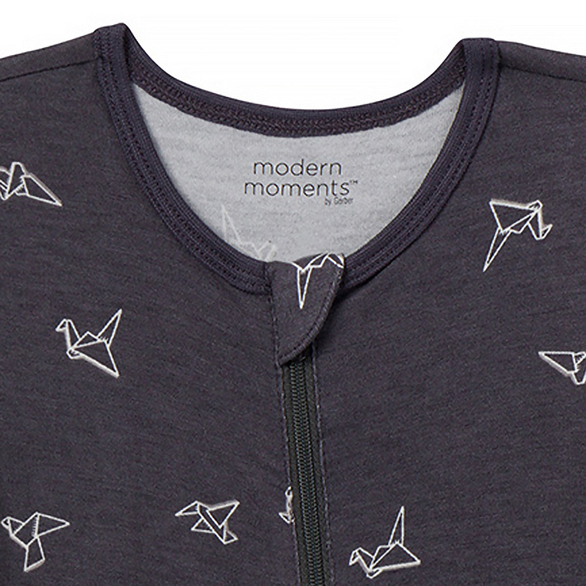 Baby Boys Dark Grey Origami Sleep 'N Play, close-up detail 1