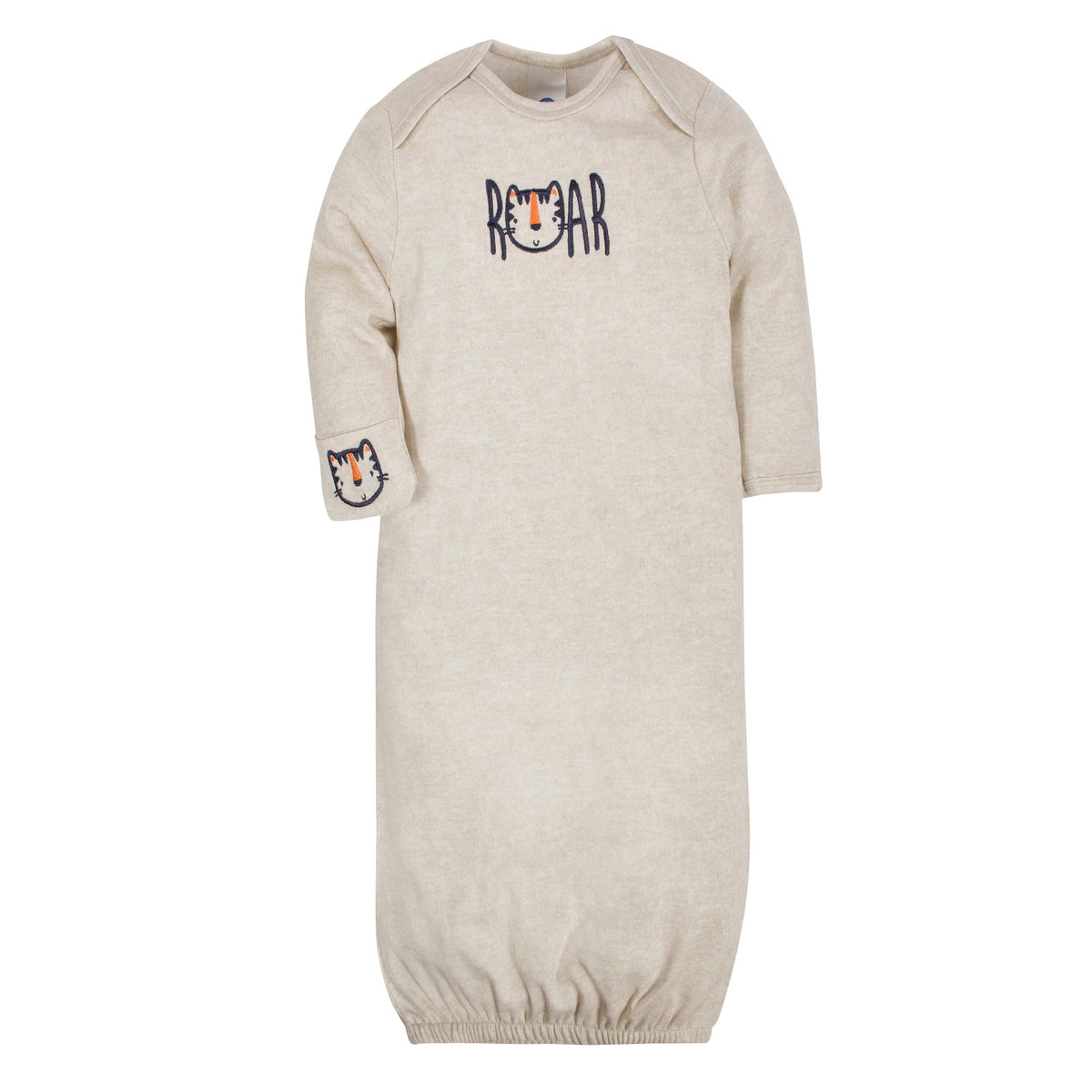 4-Pack Baby Boys Tiger & Hedgehog Gowns, additional view 3