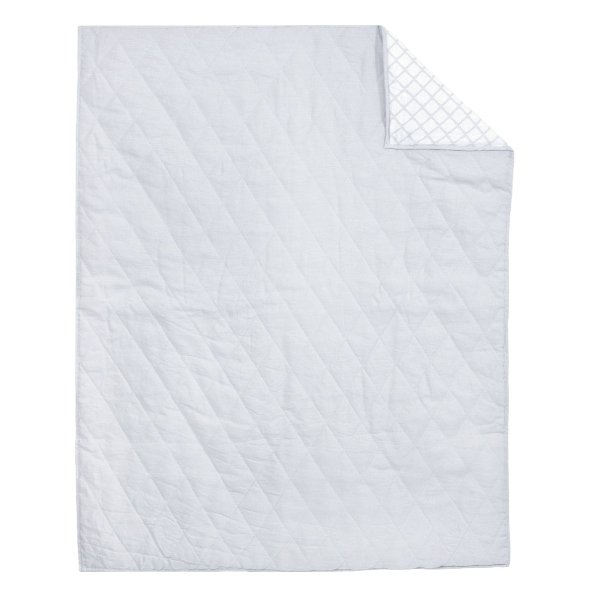 Just Born Keepsake Quilted Coverlet - Grey