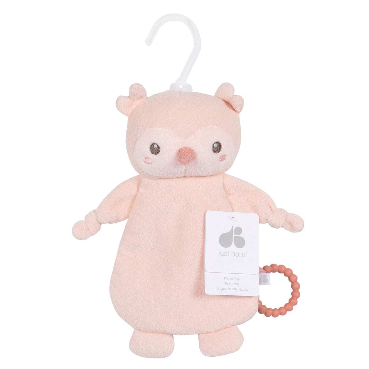 Baby Girls Pink Owl Security Blanket, view 2