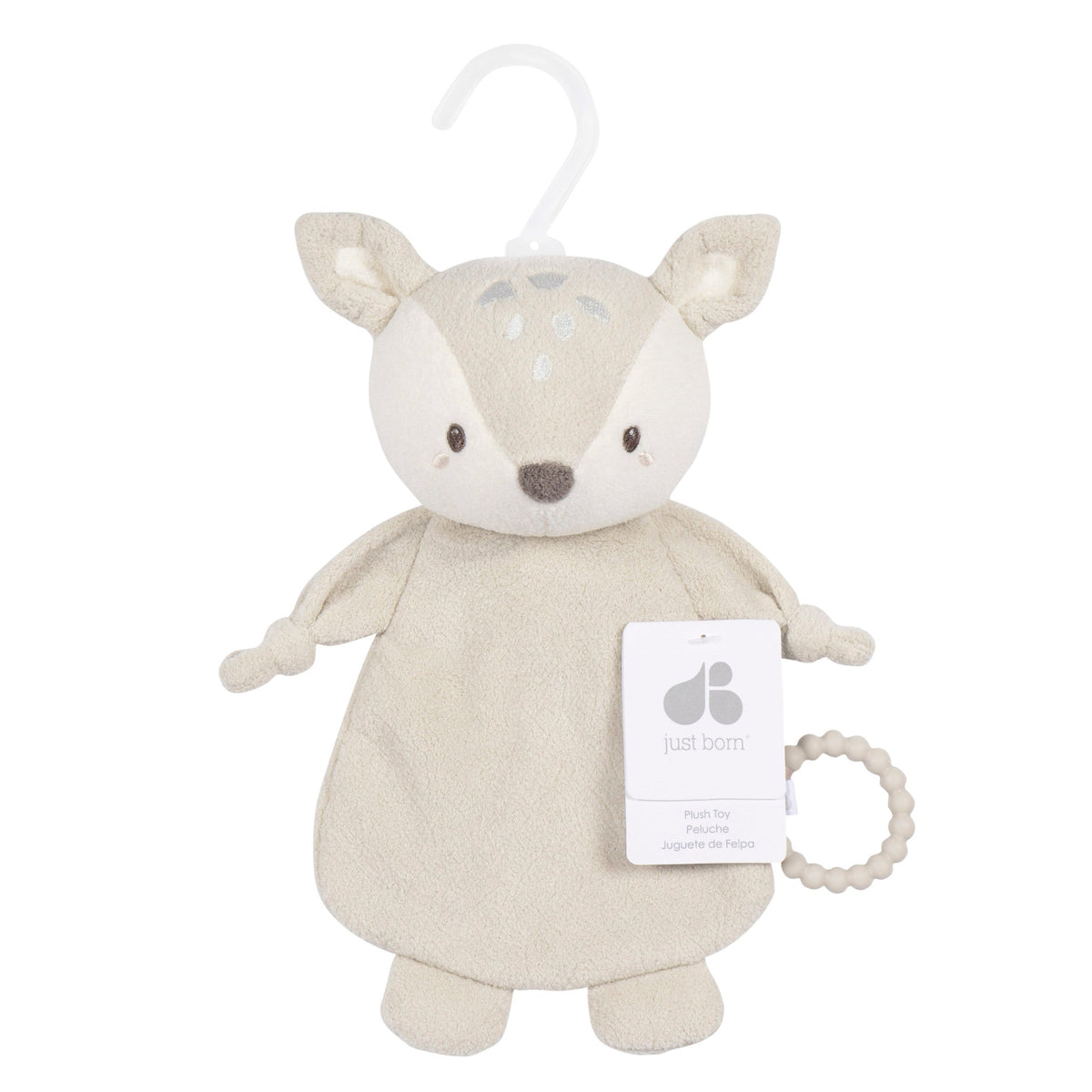 Baby Neutral Tan Deer Security Blanket, view 3
