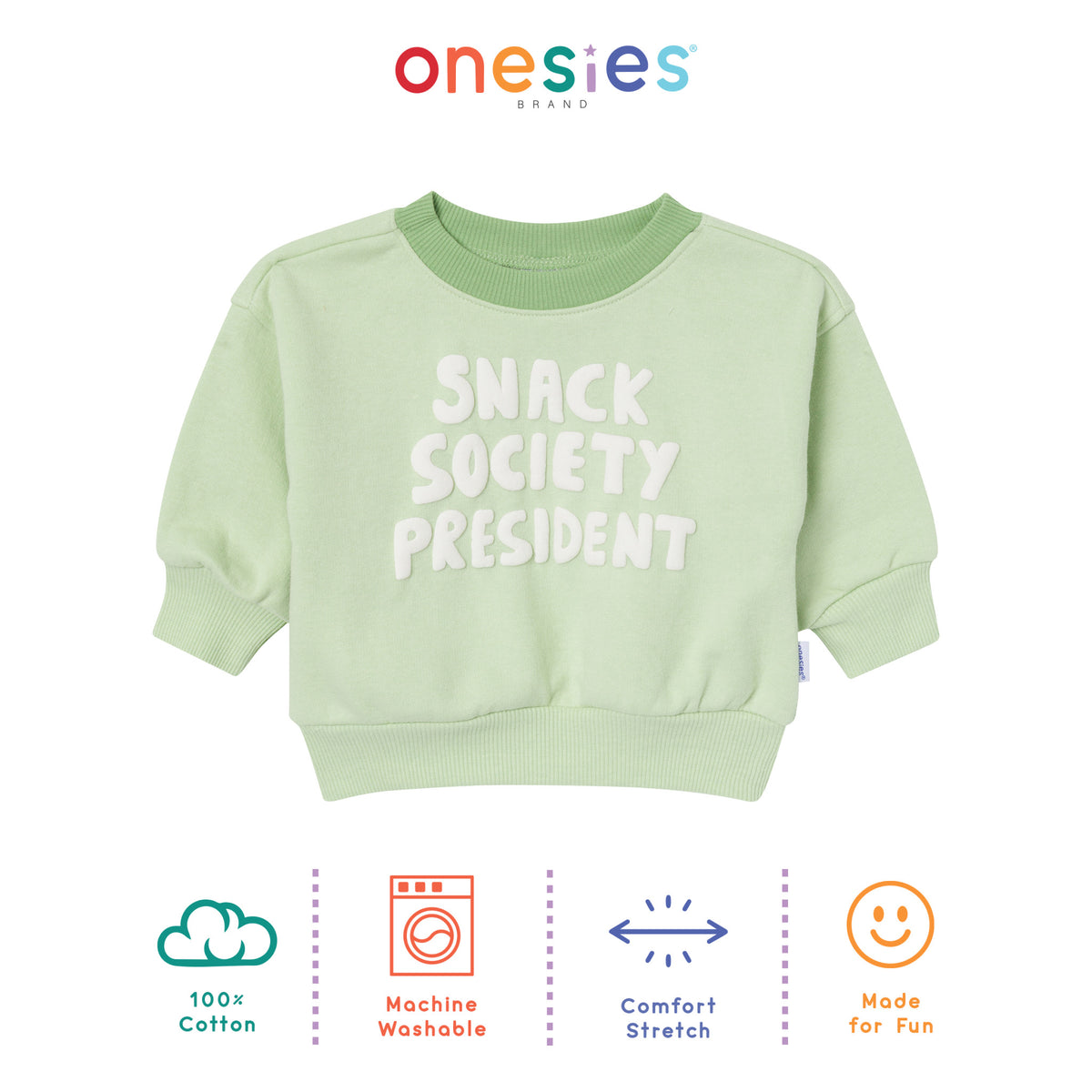 Baby Neutral Snack Society Sweatshirt