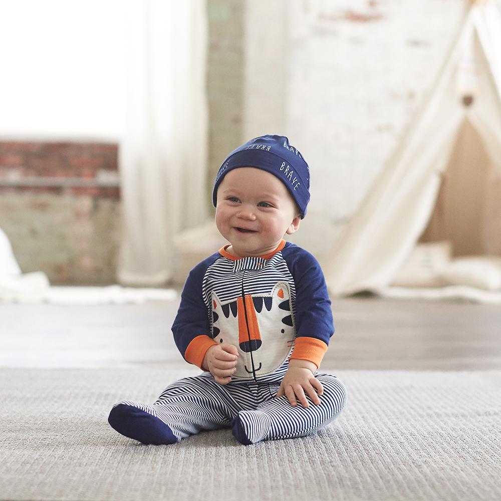 5-Pack Boys Tiger Caps, additional view 4
