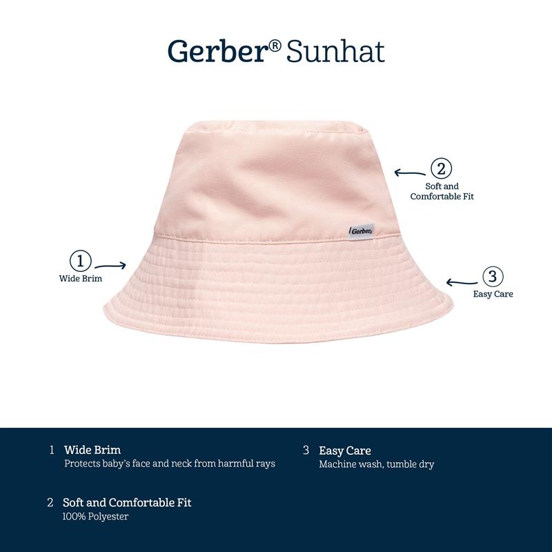 Toddler Neutral Blush Sun hat, view 8