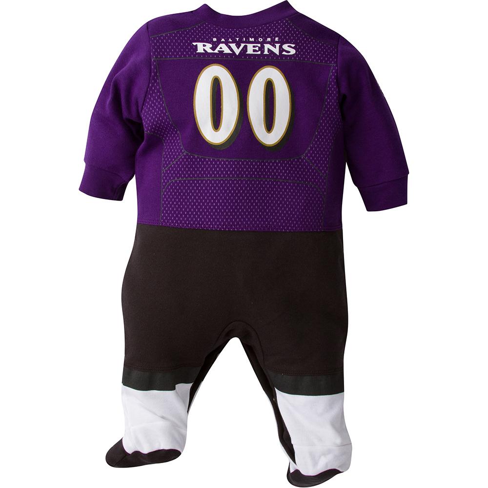 Baltimore Ravens Baby 1-Pack Footysuit with Feet, view 2