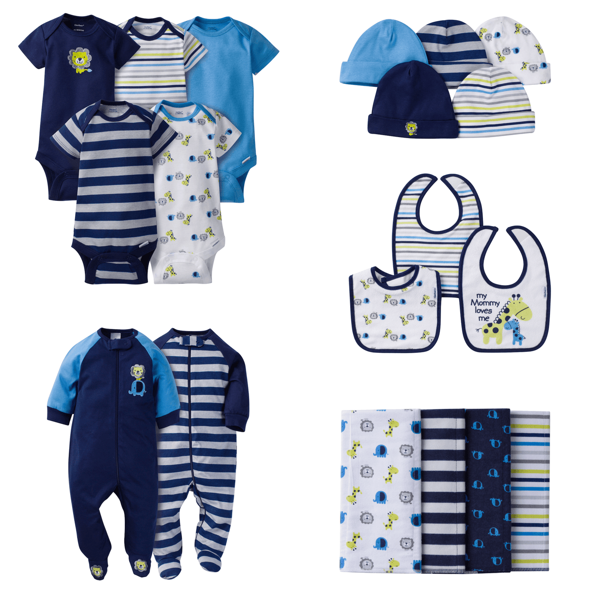 19-Piece Boys Safari Gift Set