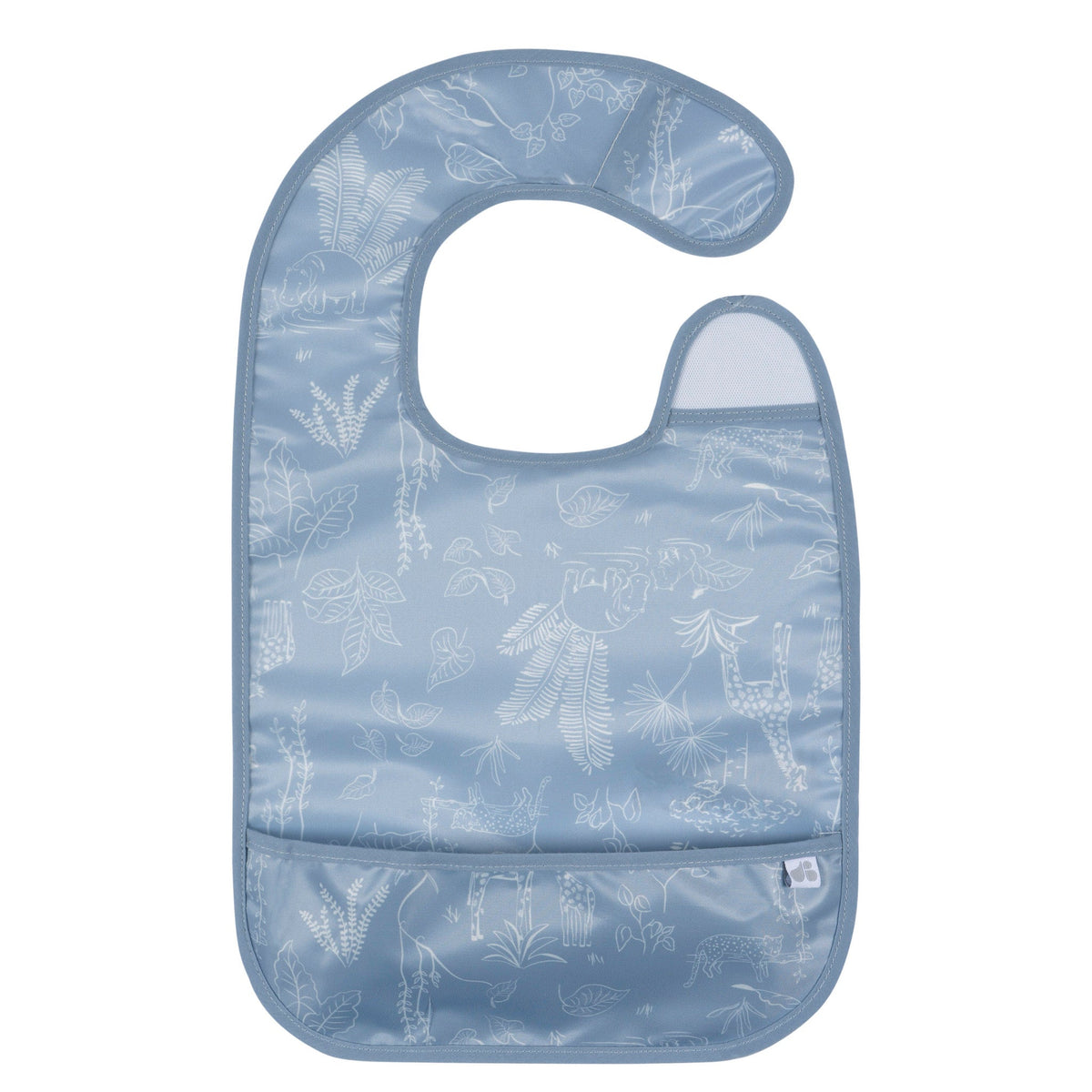 2-Pack Baby Boys Blue Wipeable Bibs, view 3