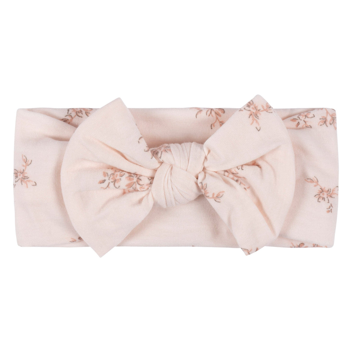 2-Piece Baby Girls Multi Pink Floral Swaddle Blanket & Headband Set, view 2