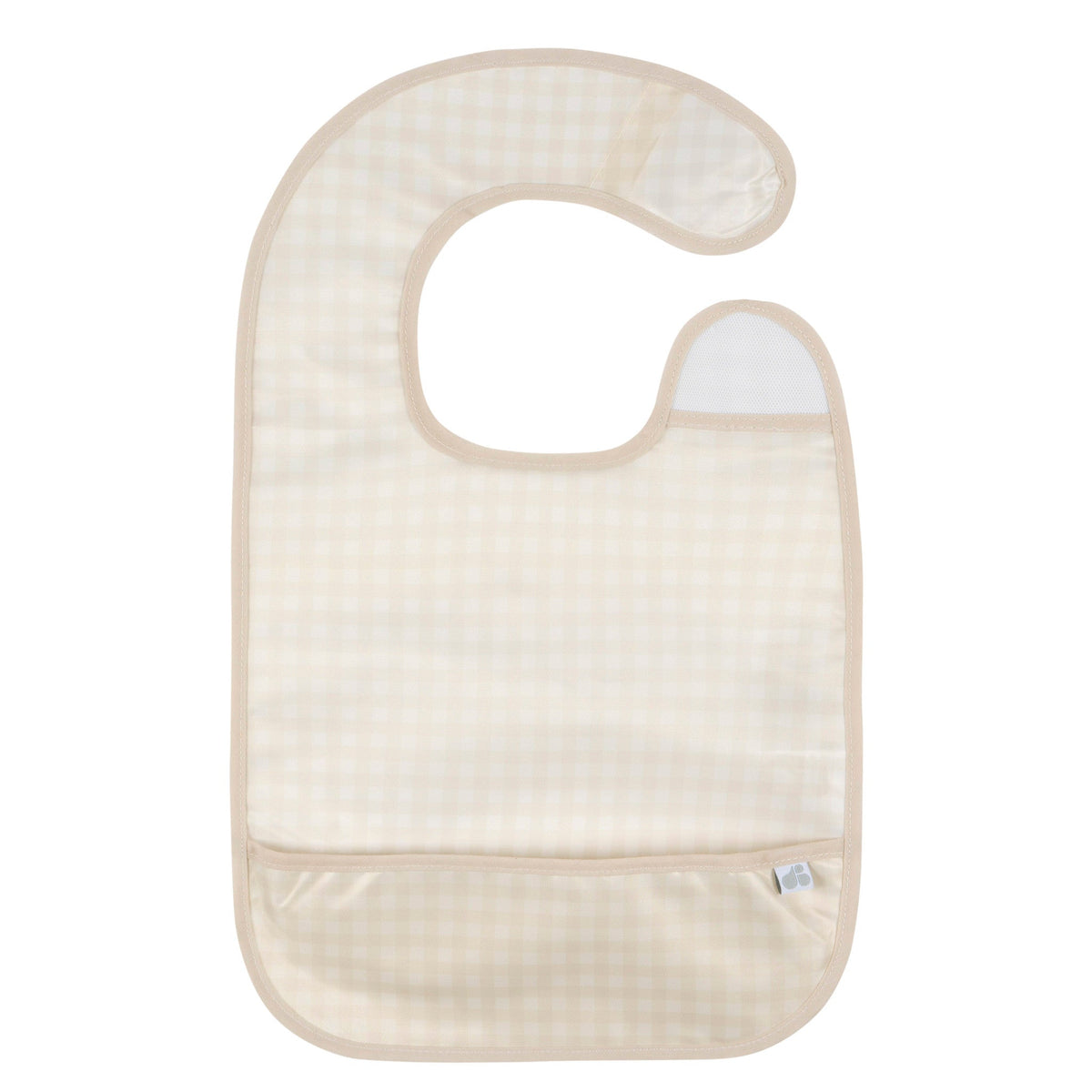 2-Pack Baby Neutral Tan Wipeable Bibs, view 3