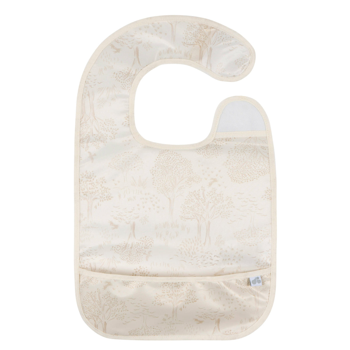2-Pack Baby Neutral Tan Wipeable Bibs, view 4