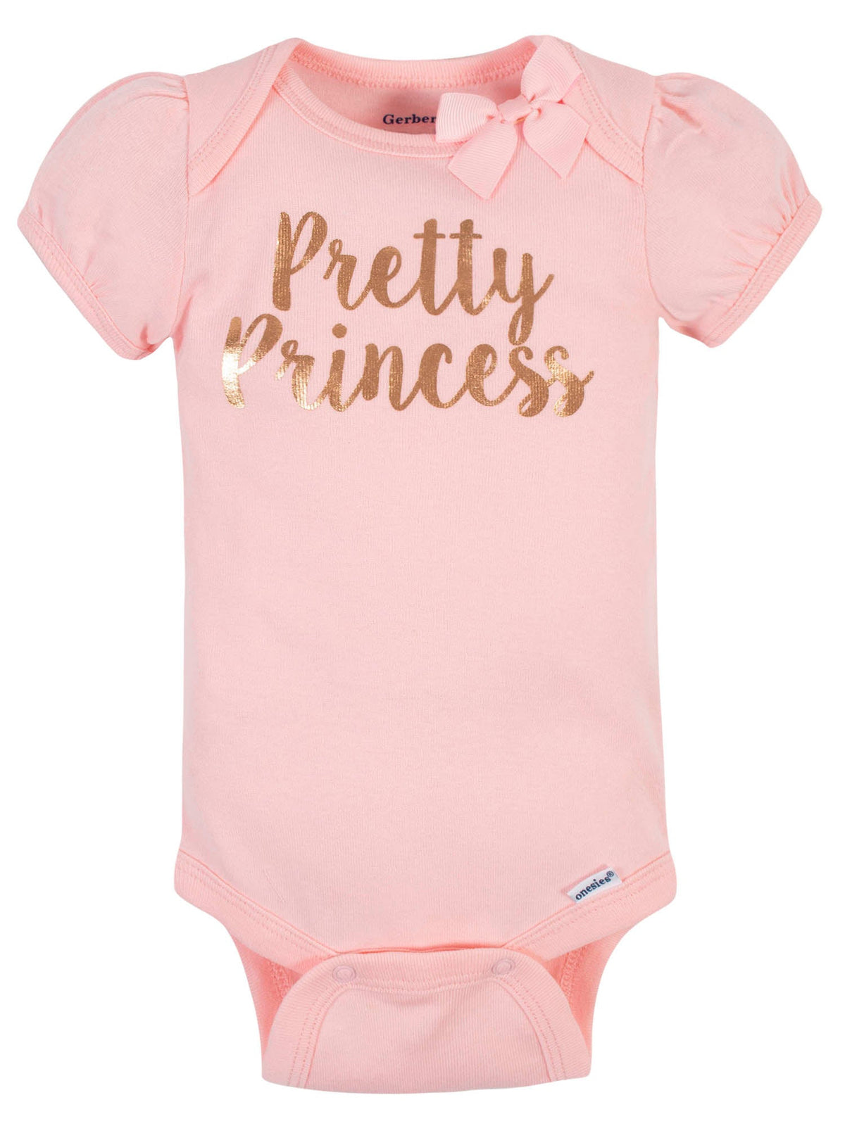5-Pack Baby Girls Love You Organic Short Sleeve Onesies Brand Bodysuits, additional view 17