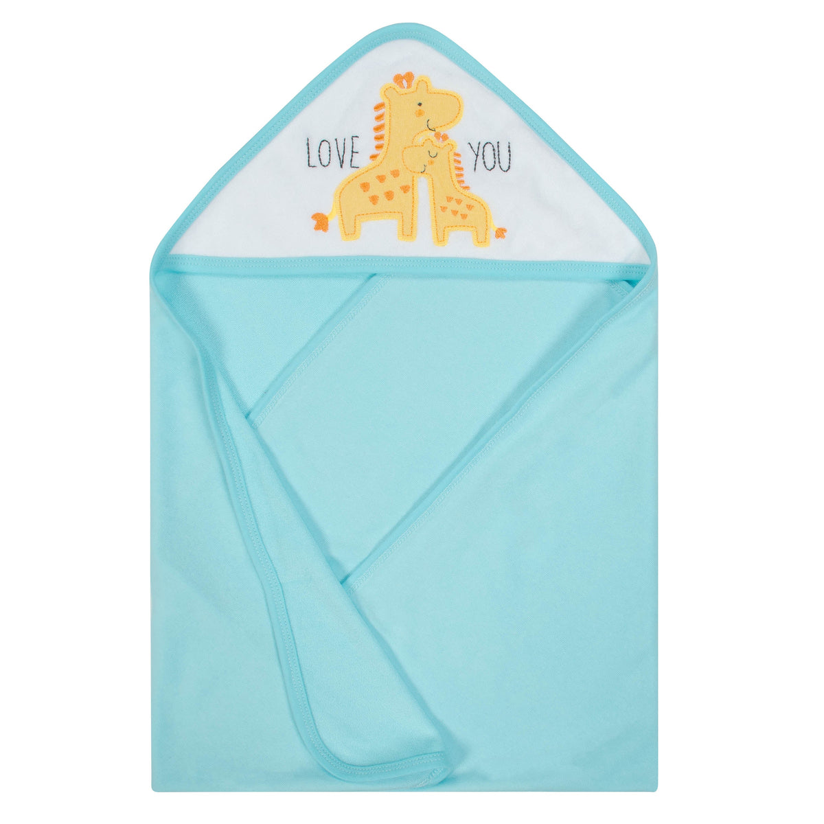 2-Pack Baby Boys' Giraffe Terry Hooded Bath Towels, additional view 1