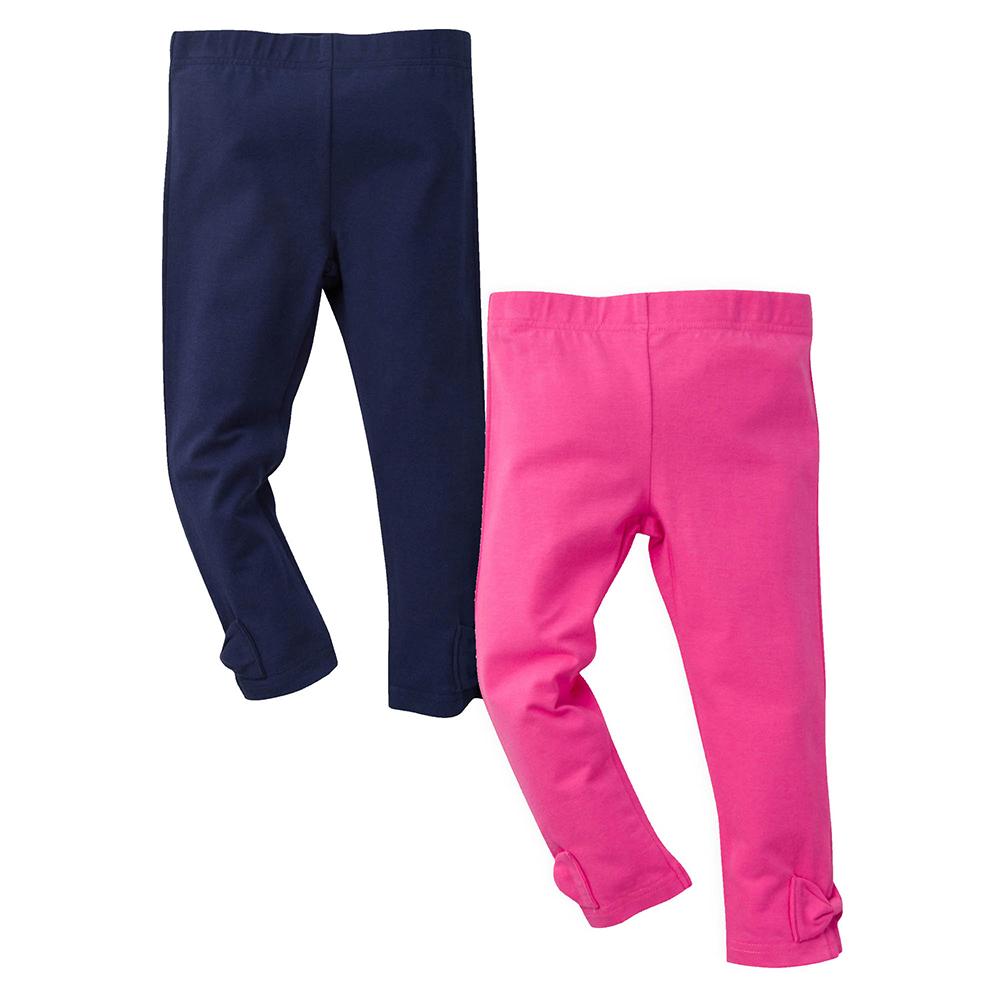 2-Pack Infant & Toddler Girls Navy & Pink Leggings