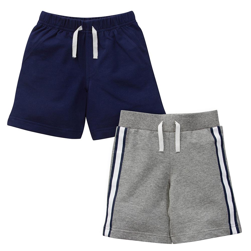 2-Pack Infant & Toddler Boys Navy and Grey French Terry Shorts