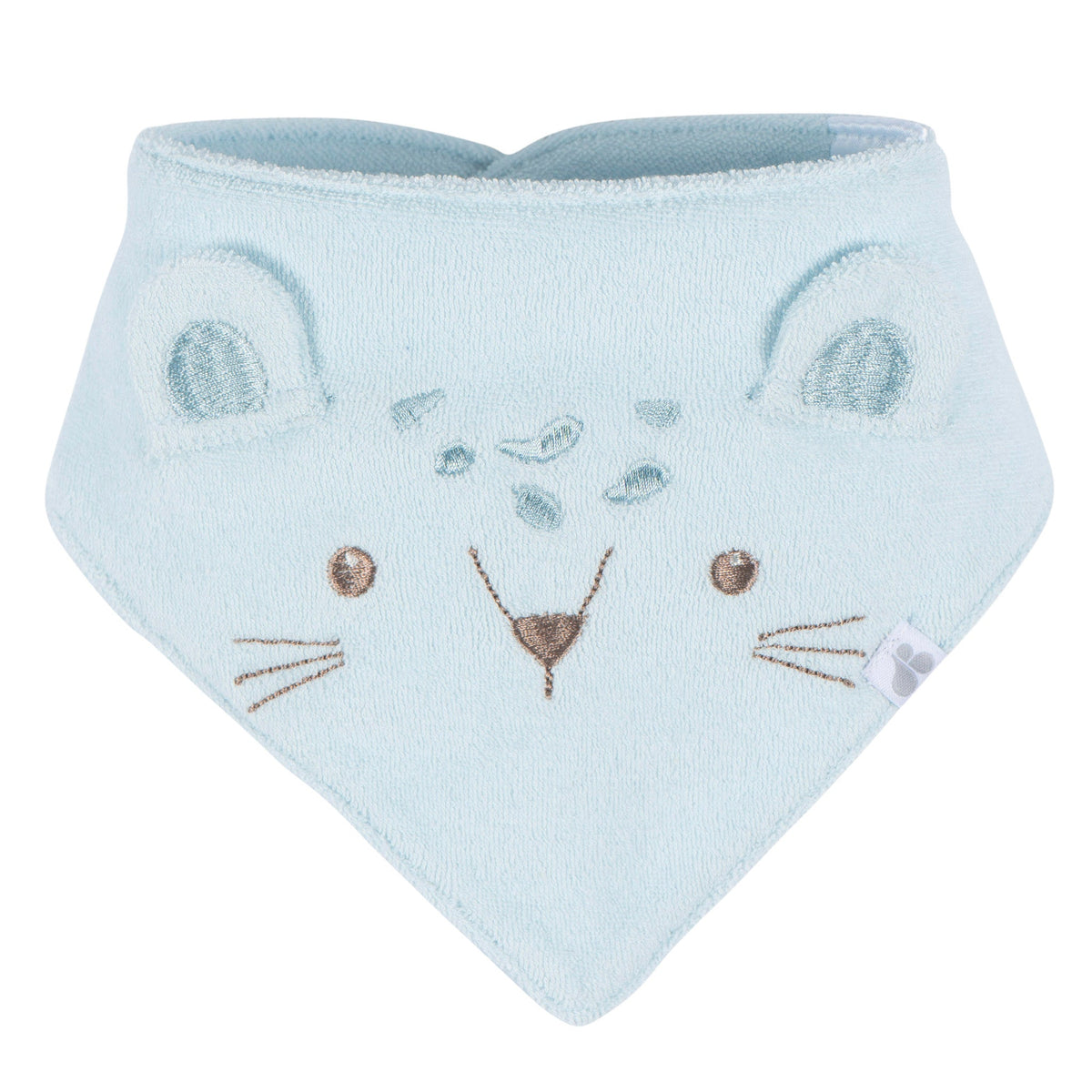 3-Pack Baby Boys Blue Bandana Bib, view 4