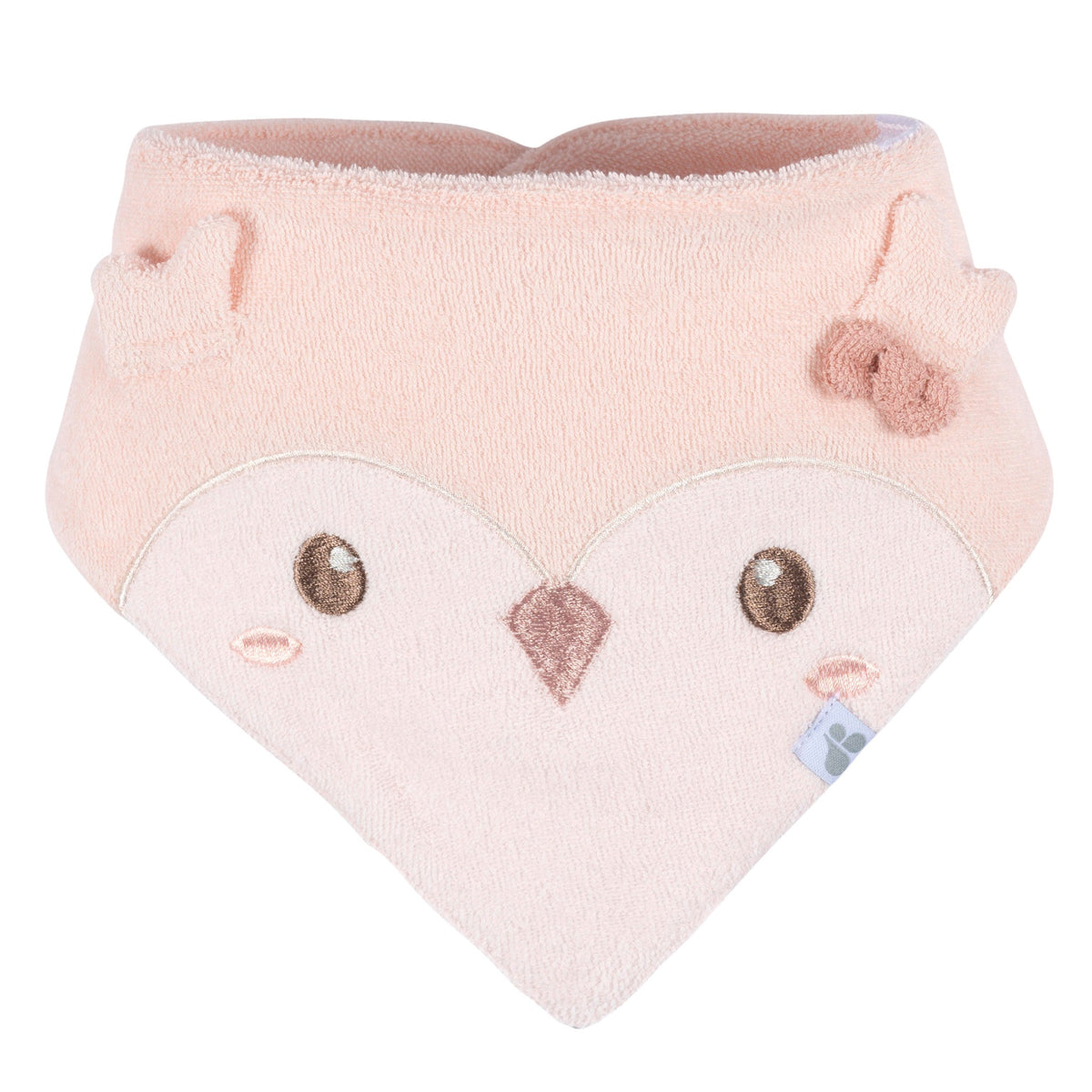 3-Pack Baby Girls Pink Bandana Bib, view 4