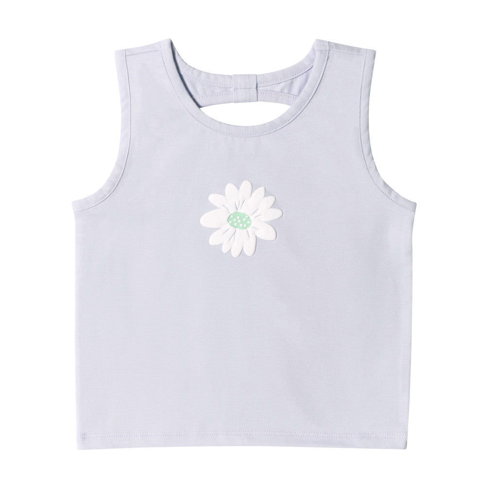 4-Piece Baby & Toddler Girls Purple Daisies Tanks, Skort & Shorts Set, close-up detail 1
