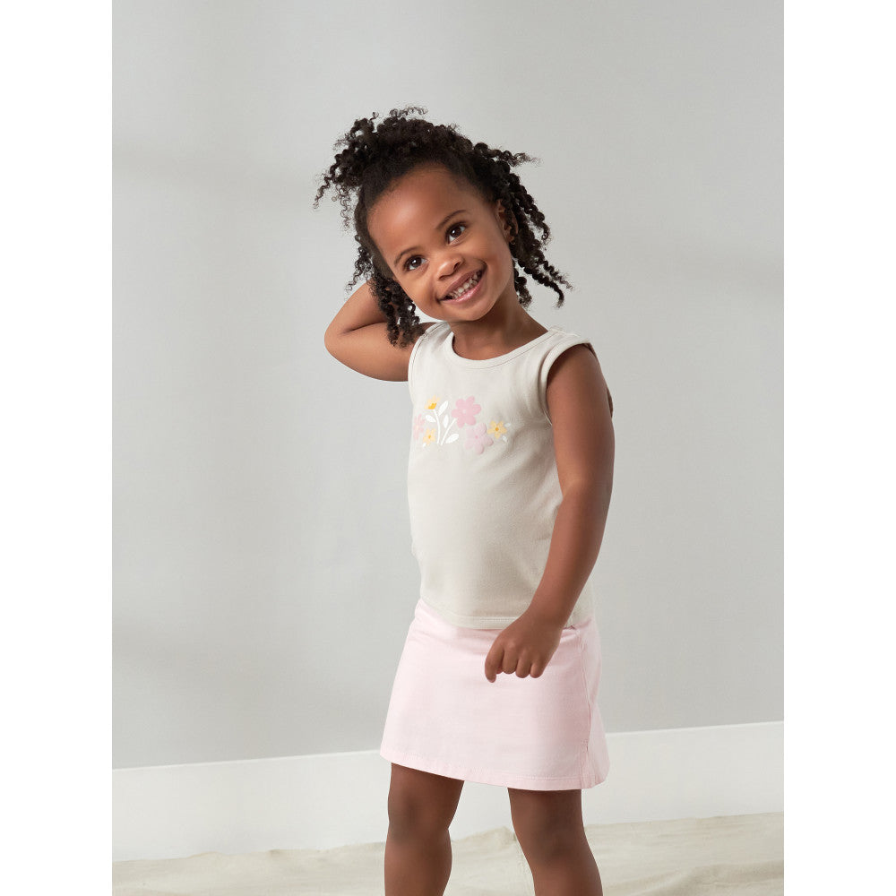 8-Piece Baby & Toddler Girls Cherries Tanks, Short Sleeve Tops, Skort & Shorts Set, lifestyle photo 3