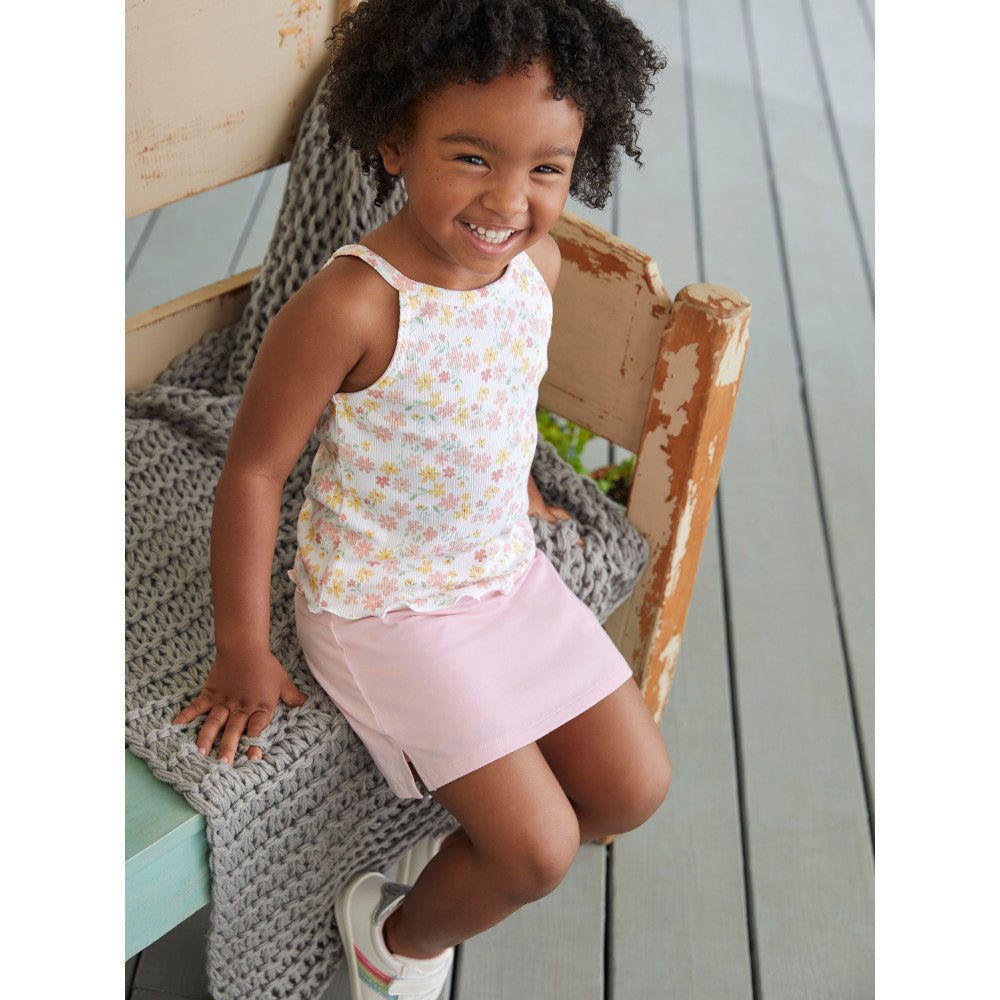 8-Piece Baby & Toddler Girls Cherries Tanks, Short Sleeve Tops, Skort & Shorts Set, lifestyle photo 4