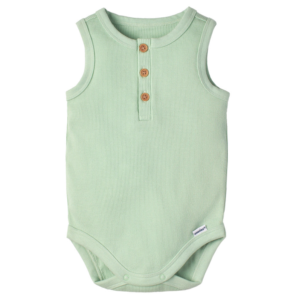 Modern Moments by Gerber 4-Piece Baby Boys Green Onesies Bodysuits and Shorts Set, additional view 1