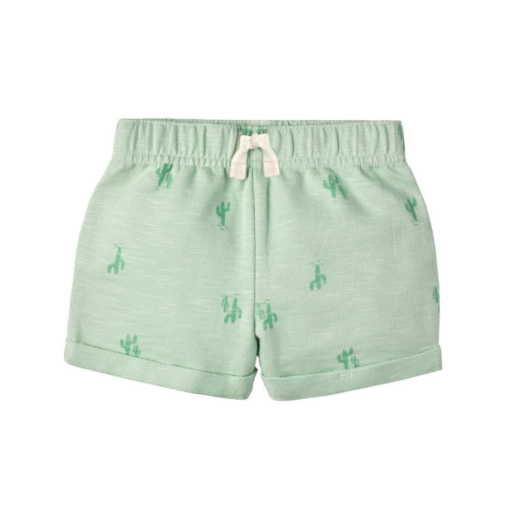 Modern Moments by Gerber 4-Piece Baby Boys Green Onesies Bodysuits and Shorts Set, additional view 3