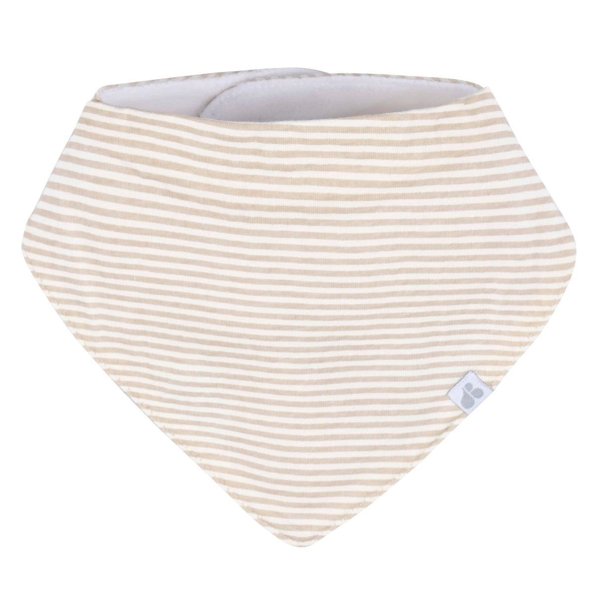 4-Pack Baby Neutral Multi Tan Bandana Bib, view 4