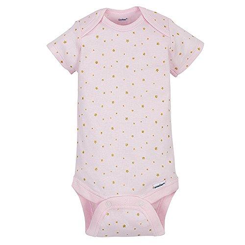 4-Pack Girls Princess Crown Short-Sleeve Onesies Bodysuits, view 3