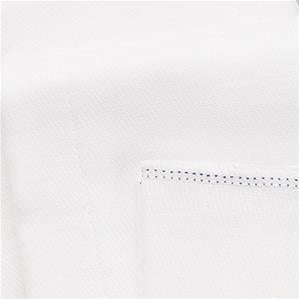 White Prefold Gauze Cloth Diapers w/ Light Blue Stitching (240 per case), view 2