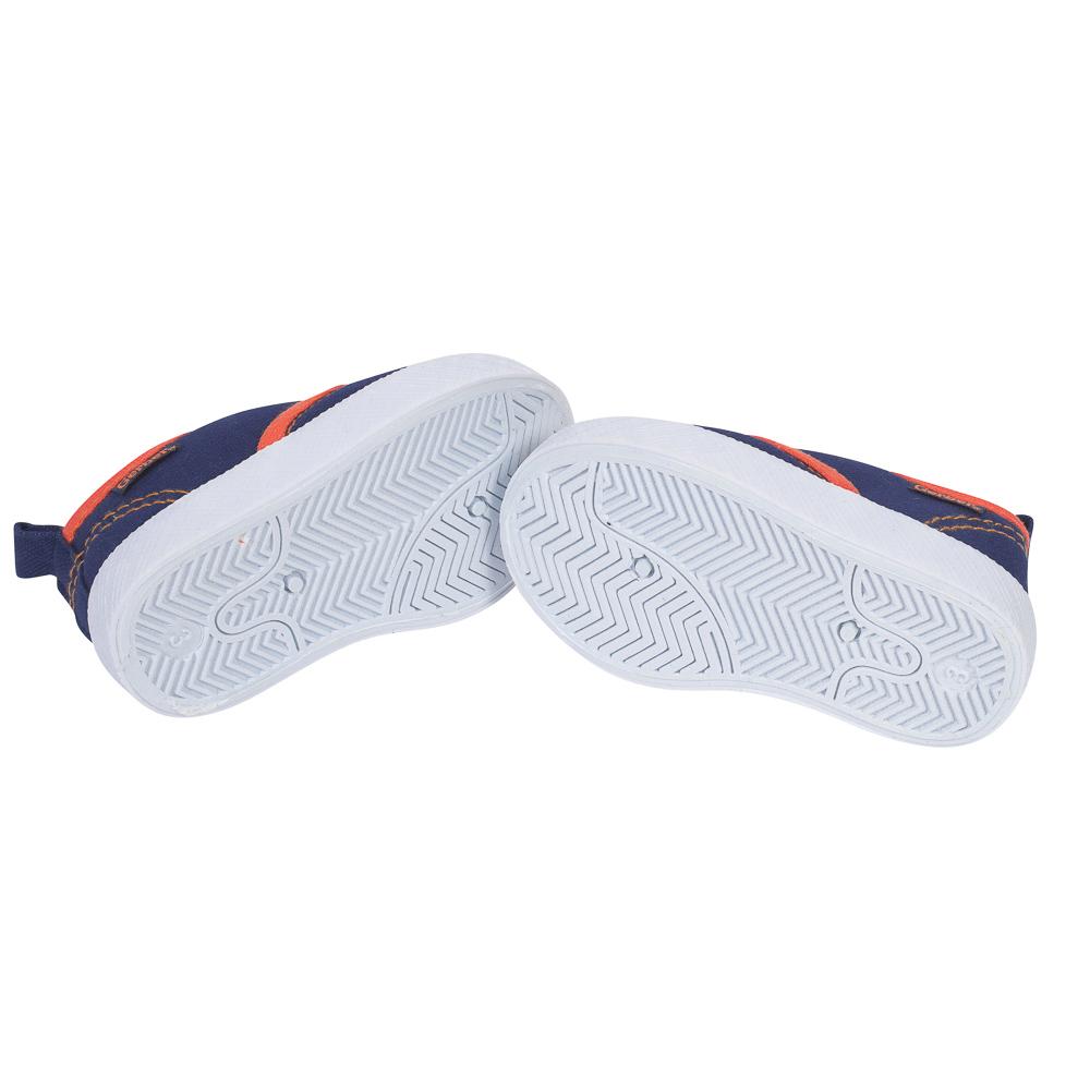 Baby Boys' Canvas Lace Up Sneaker, Navy, view 3