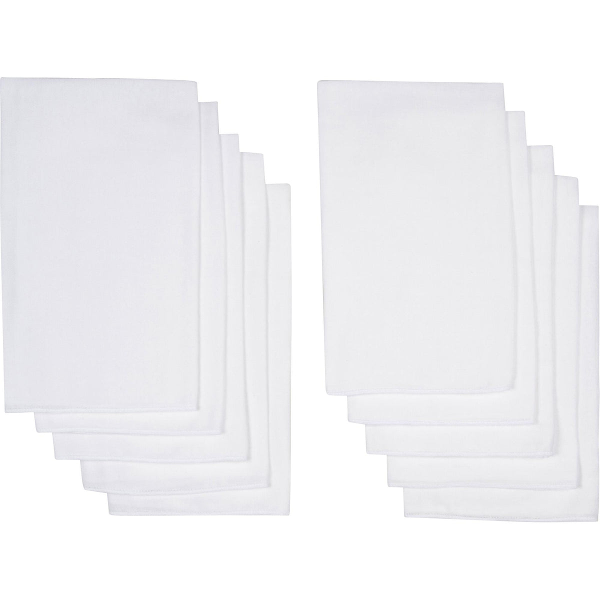 10pk White Gauze Flatfold Cloth Diapers