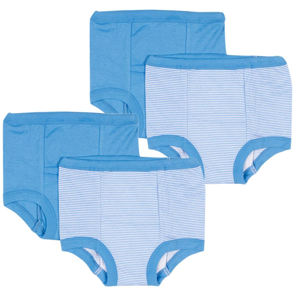 4-Pack Boys Blue Training Pants