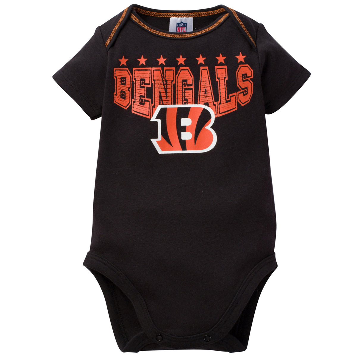 Cincinnati Bengals Baby Boy 3-Pack Short Sleeve Bodysuits