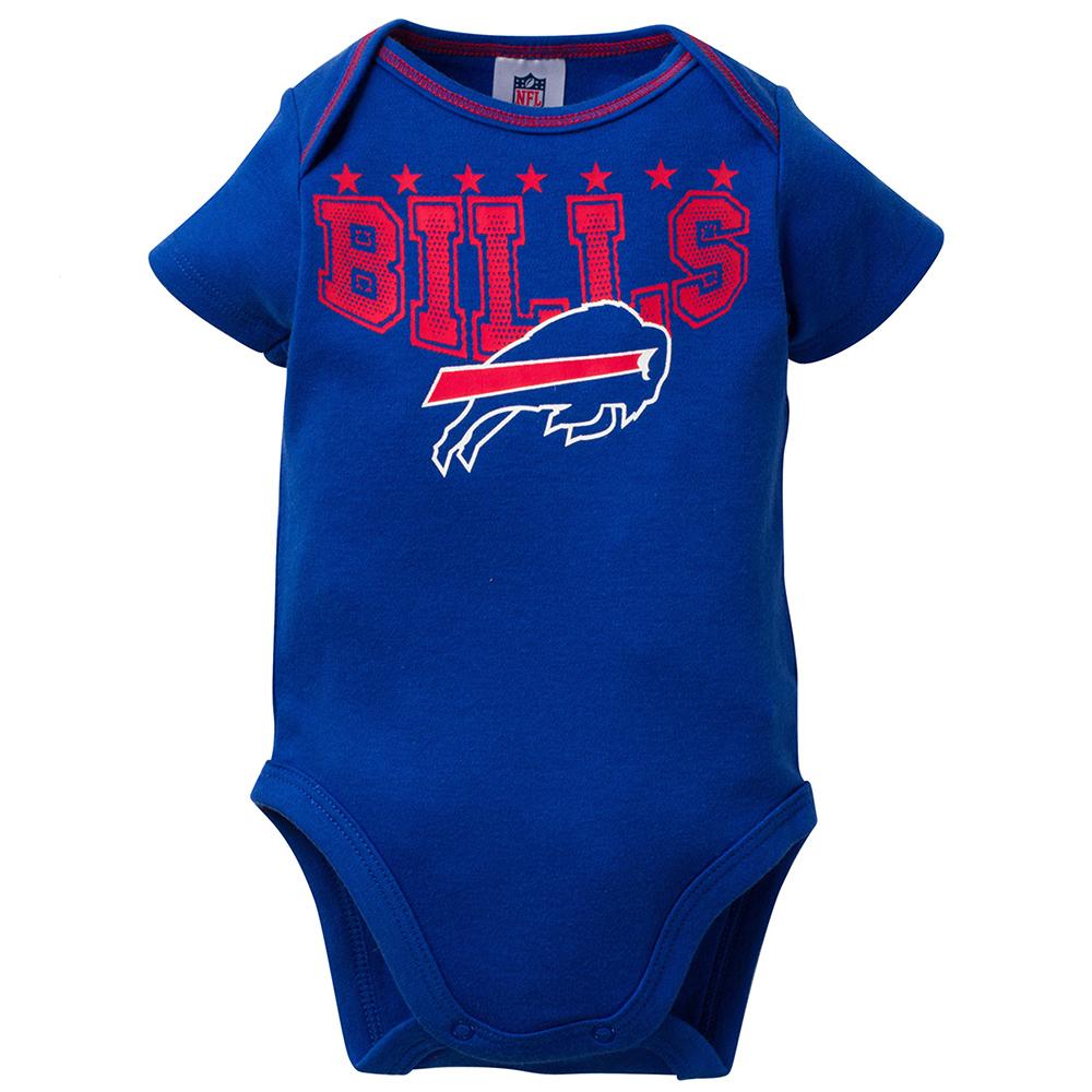 Buffalo Bills Baby Boy 3-Pack Short Sleeve Bodysuits, view 4