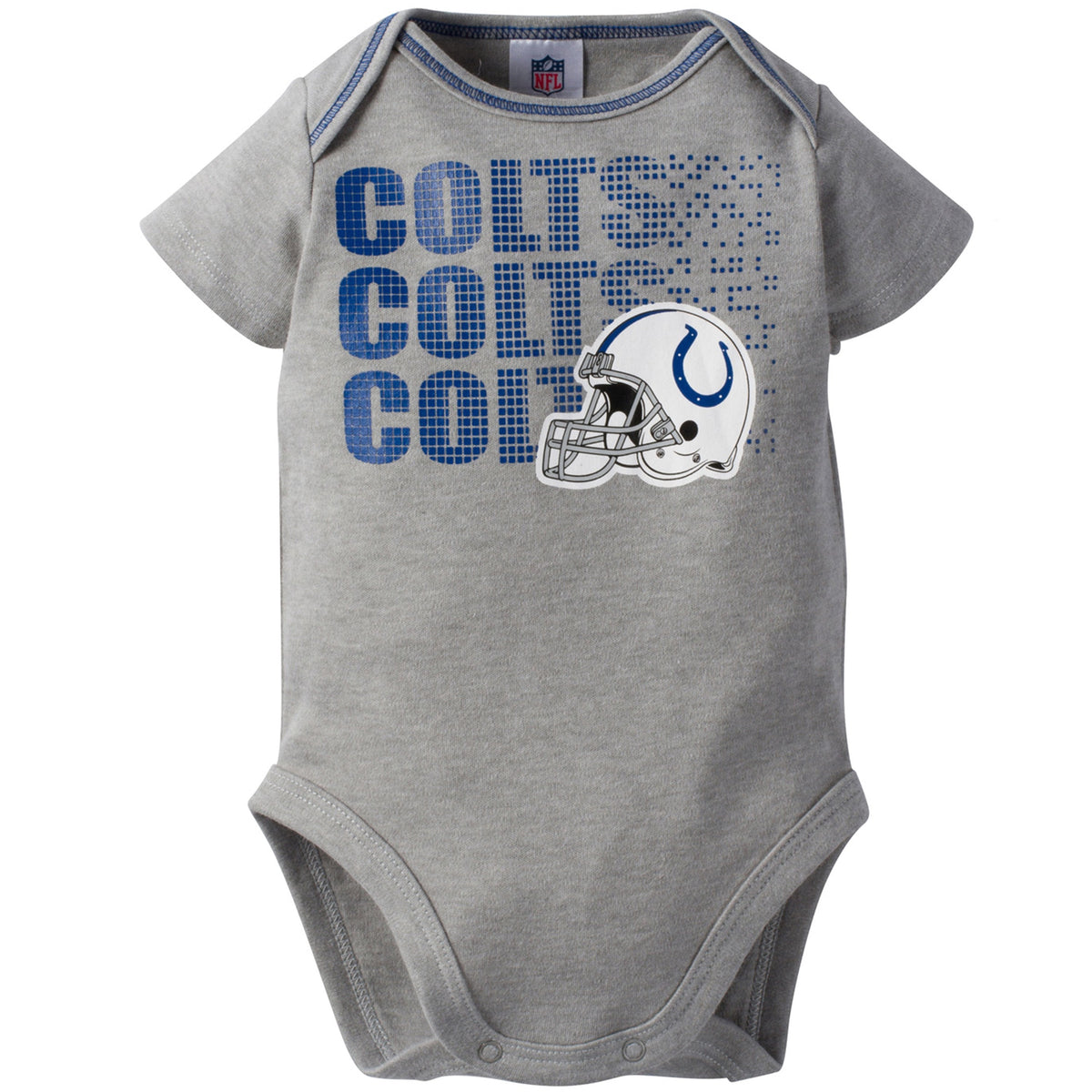 Indianapolis Colts Baby Boy 3-Pack Short Sleeve Bodysuits, view 3