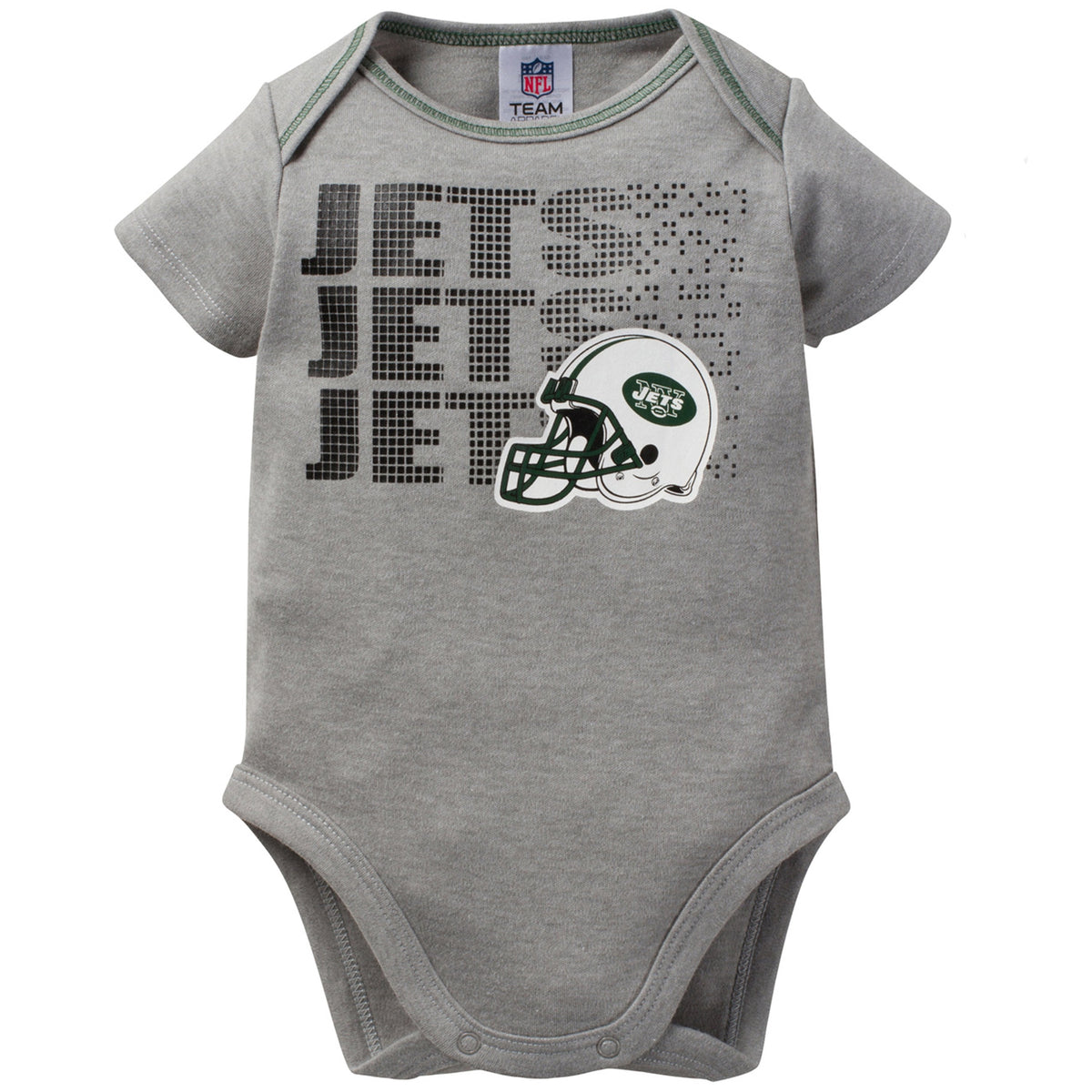 New York Jets Baby Boy 3-Pack Short Sleeve Bodysuits, view 3