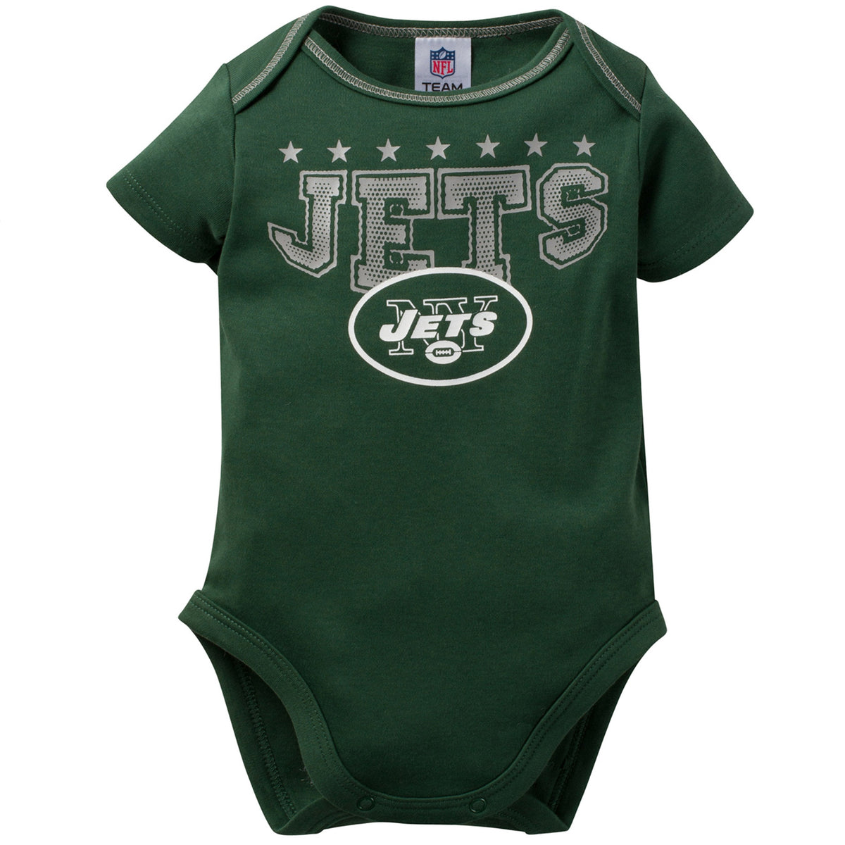 New York Jets Baby Boy 3-Pack Short Sleeve Bodysuits, view 5