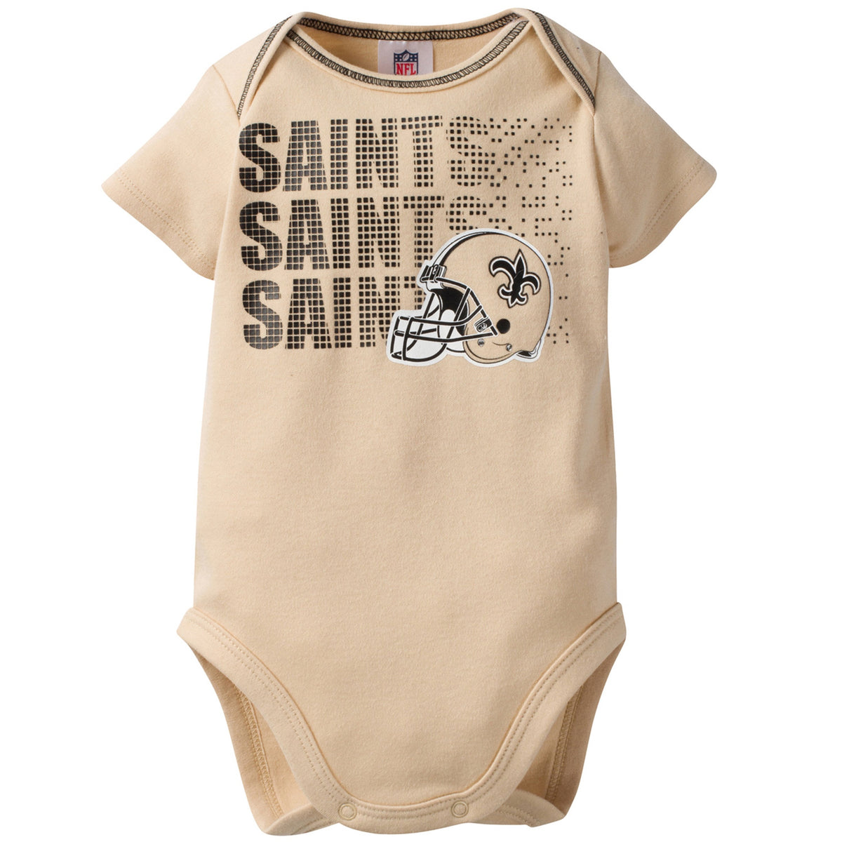 New Orleans Saints 3-Pack Infant Girl Short Sleeve Bodysuits, view 5