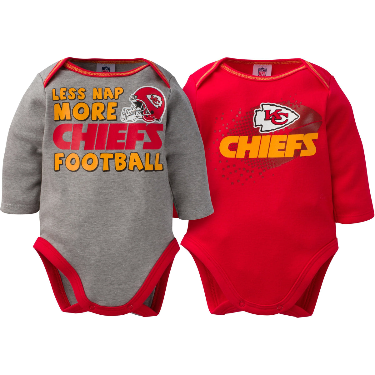 Kansas City Chiefs 3-Pack Infant Short Sleeve Bodysuits