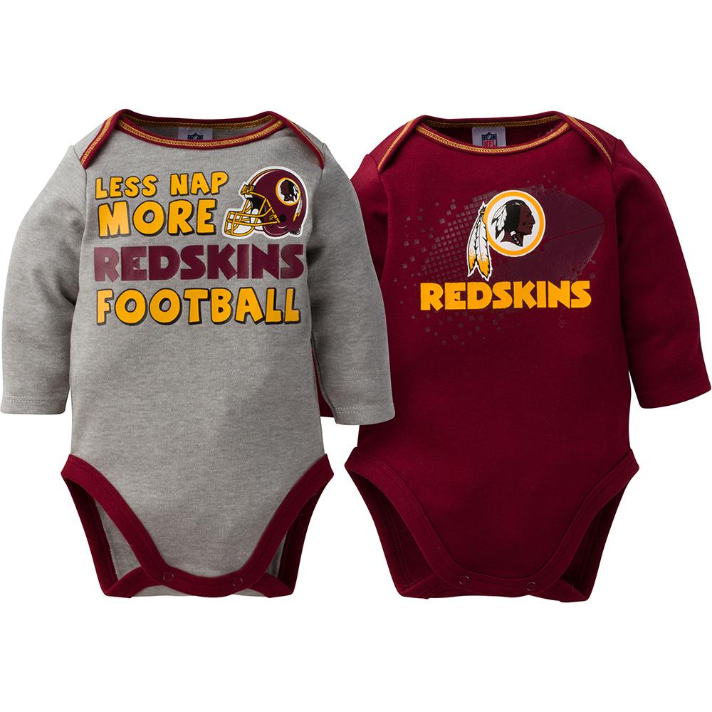 Redskins Baby Boy 2-Pack Long Sleeve Bodysuit