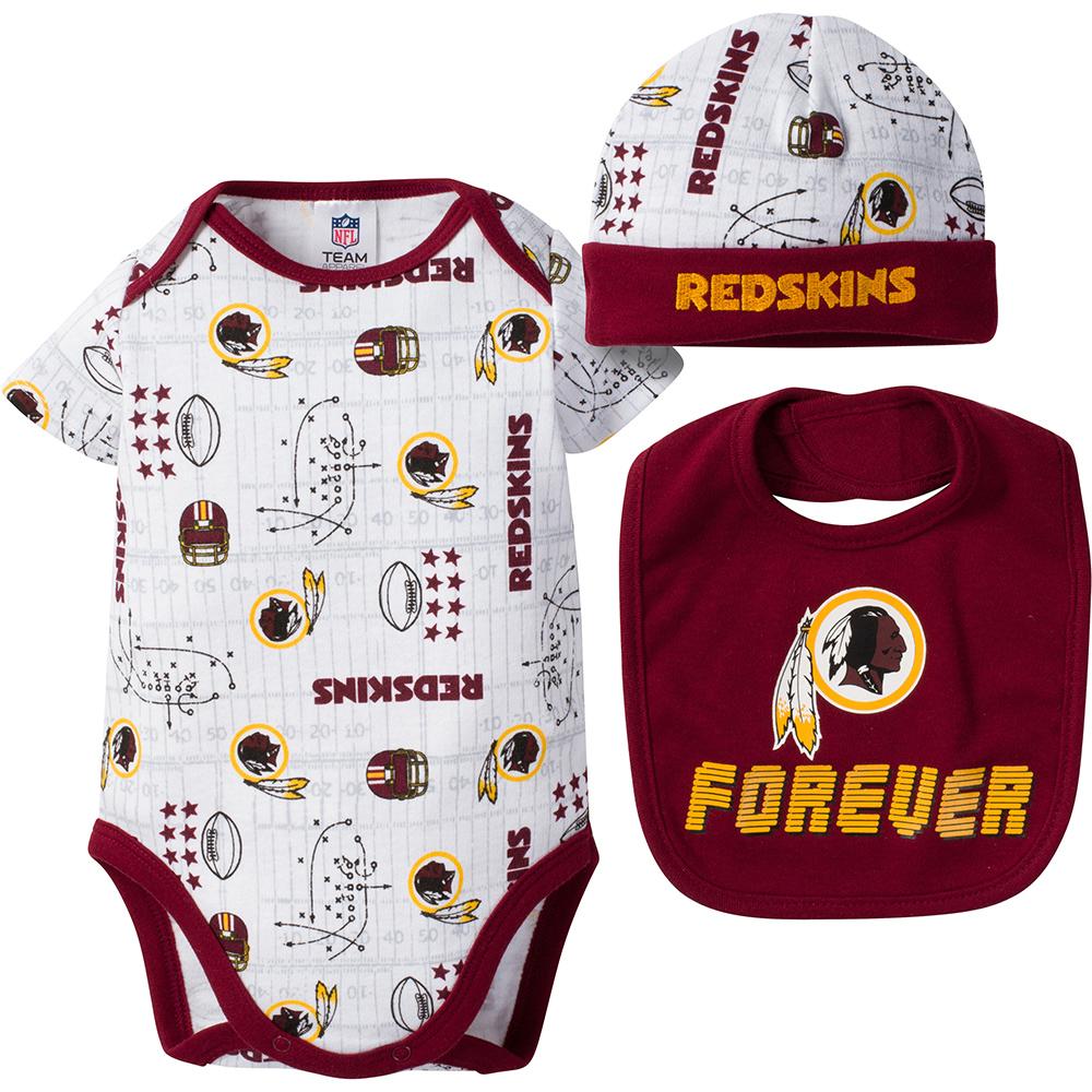 Redskins Baby Boy Bodysuit, Cap and Bib Set