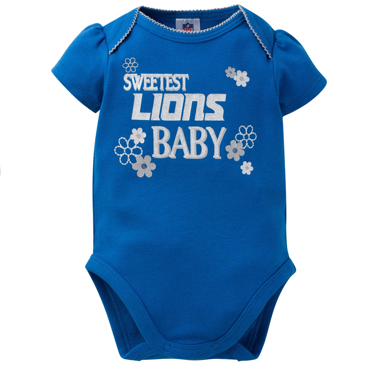 Detroit Lions 3-Pack Infant Girl Short Sleeve Bodysuits, view 2