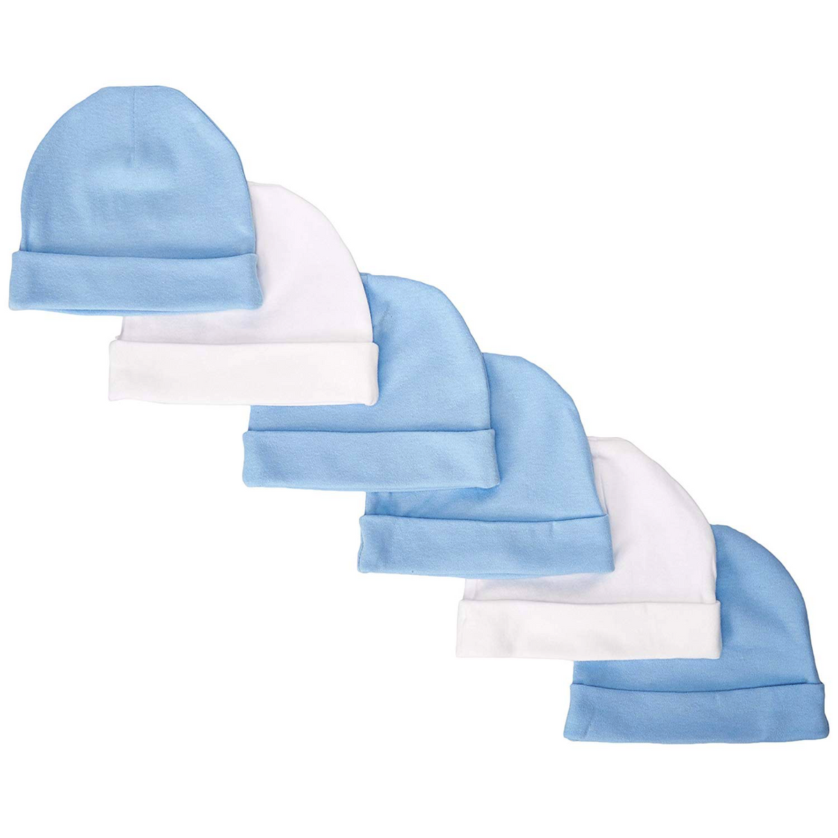 6-Pack Boys Blue Cap Bundle