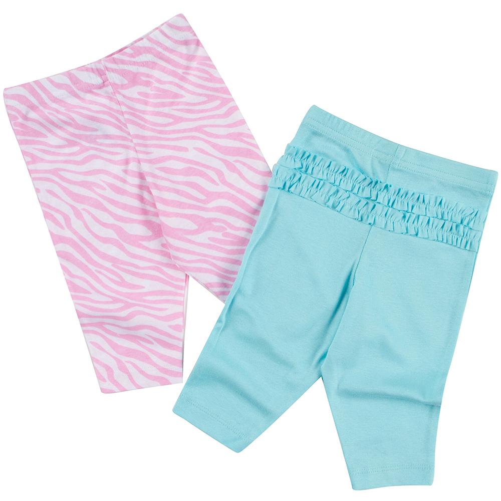 2-Pack Girls Pink & Blue Pants