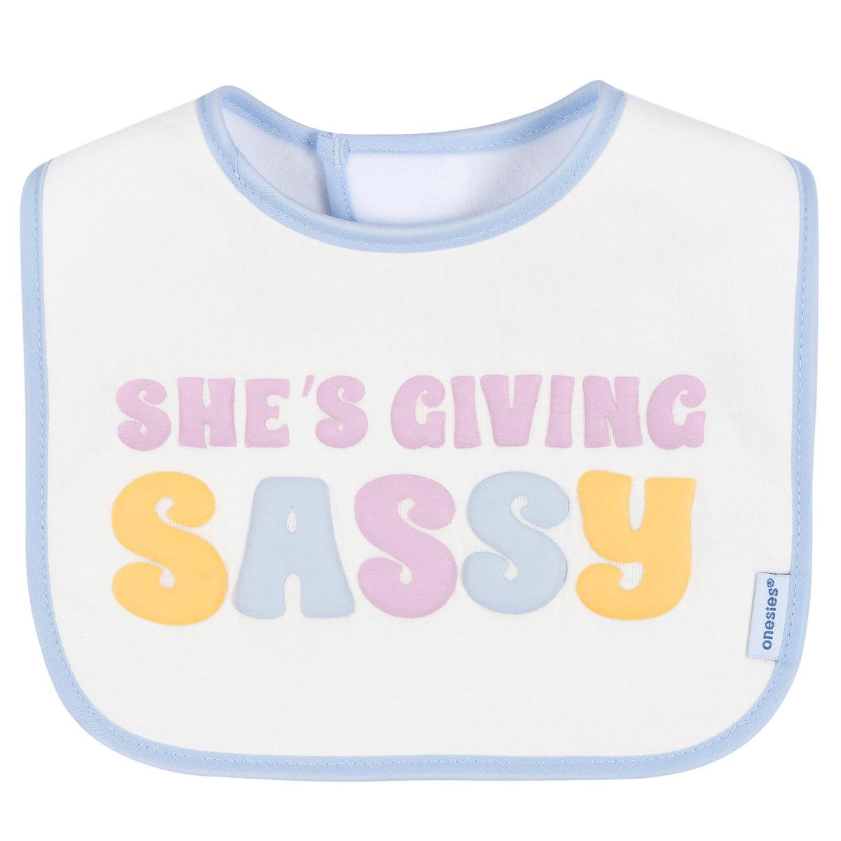8-Pack Baby Girls Super Happy Drooling Bibs, view 5