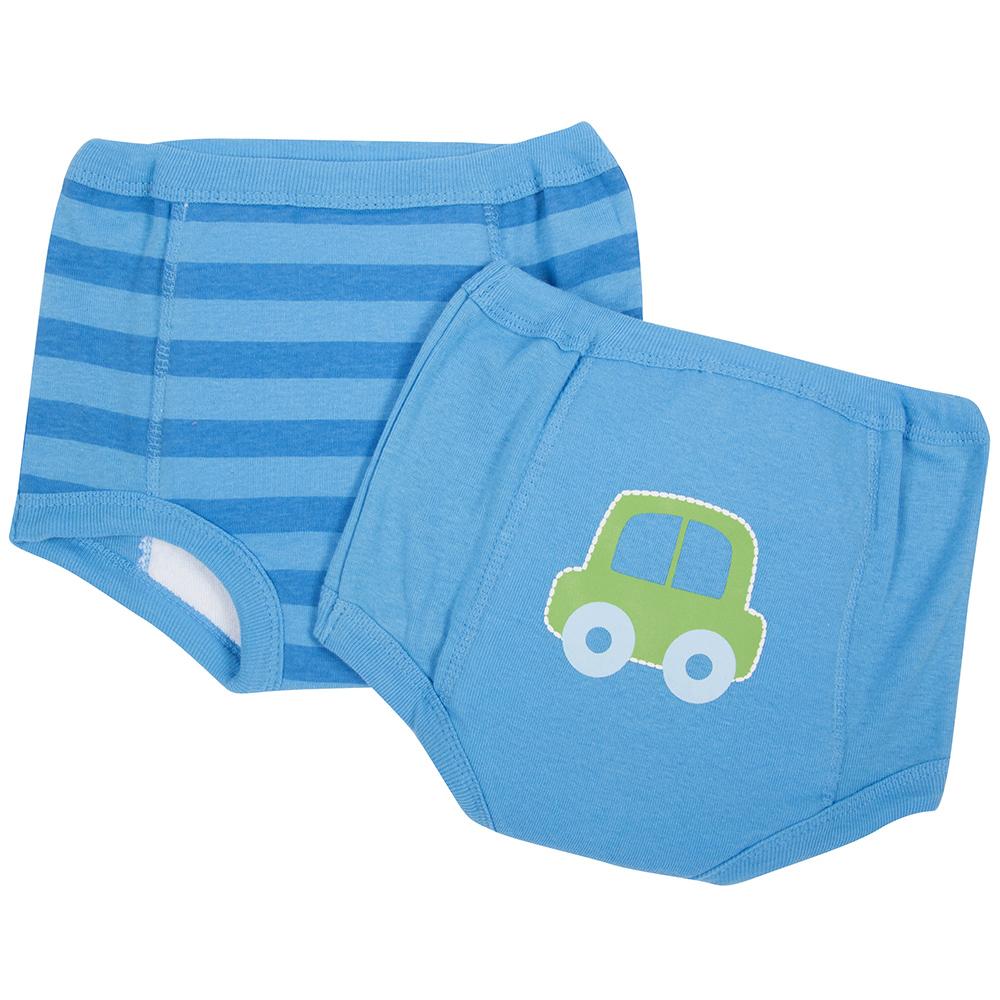2-Pack Boys Car Themed Training Pant with Peva Lining