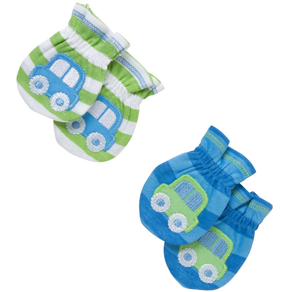 2-Pack Boys Car Themed Mittens
