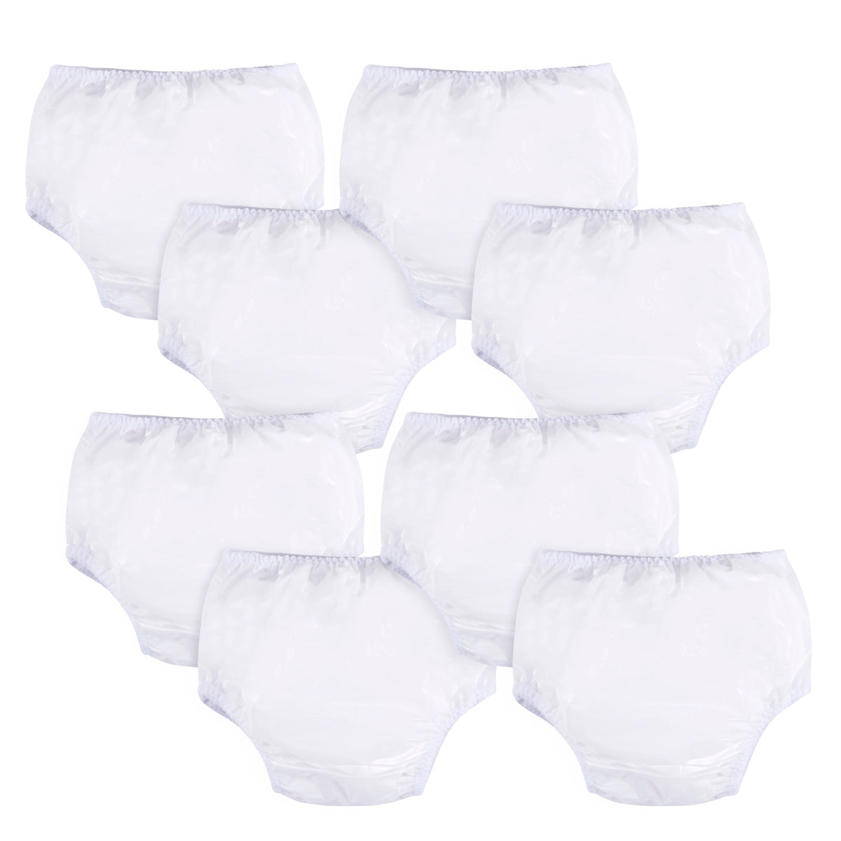 8-Pack White Waterproof Pants