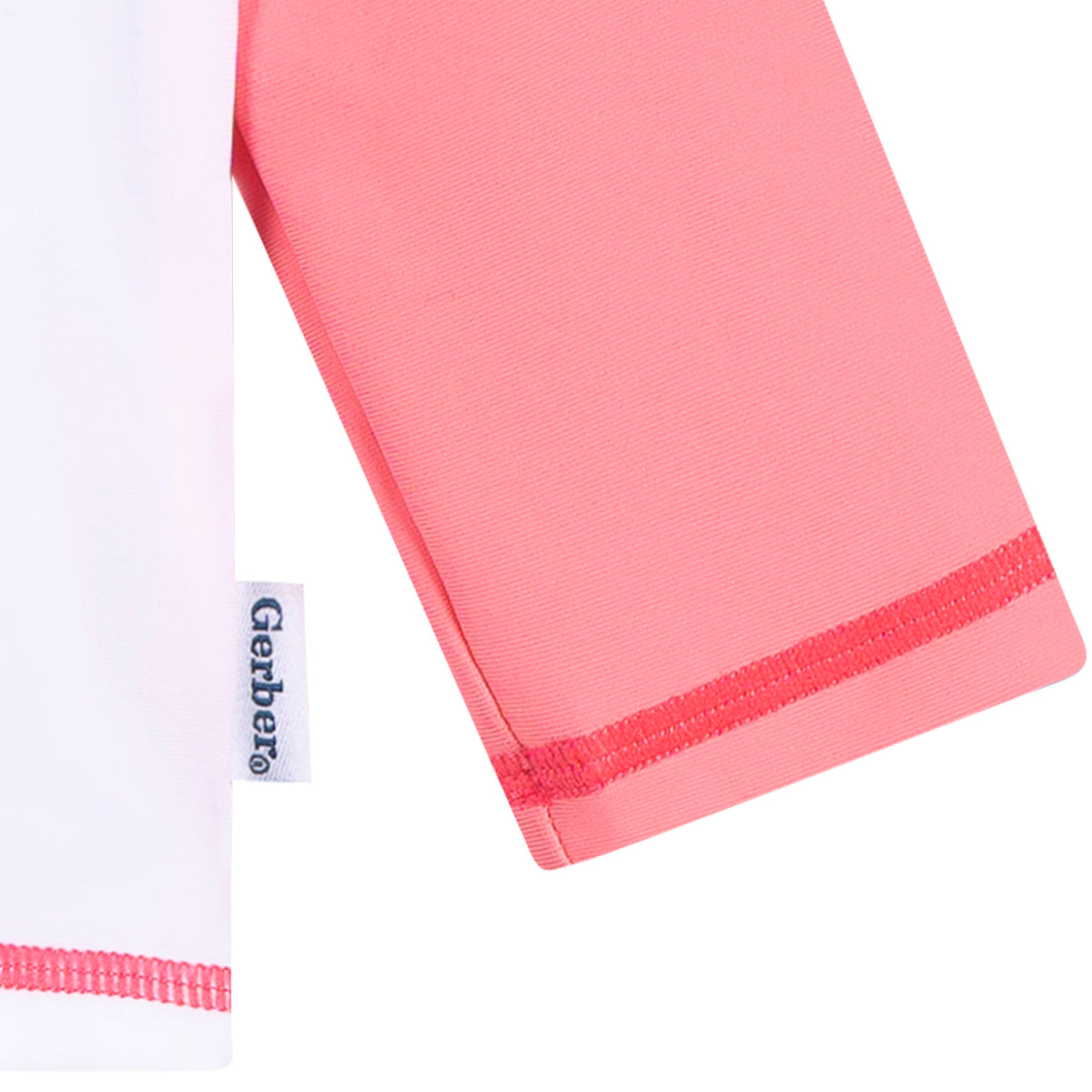 Baby & Toddler Girls Pink Daisies Rashguard Top, close-up detail 2