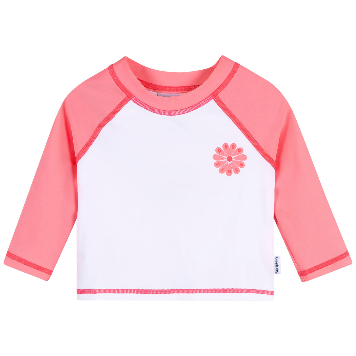 Baby & Toddler Girls Pink Daisies Rashguard Top