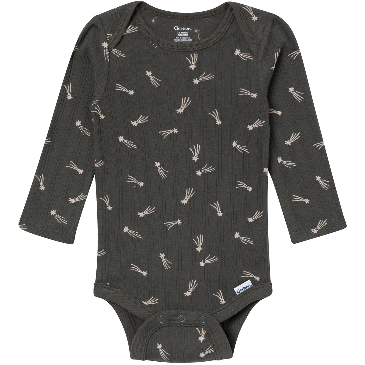 2-Pack Baby Neutral Little Star Long Sleeve Onesies Bodysuits
